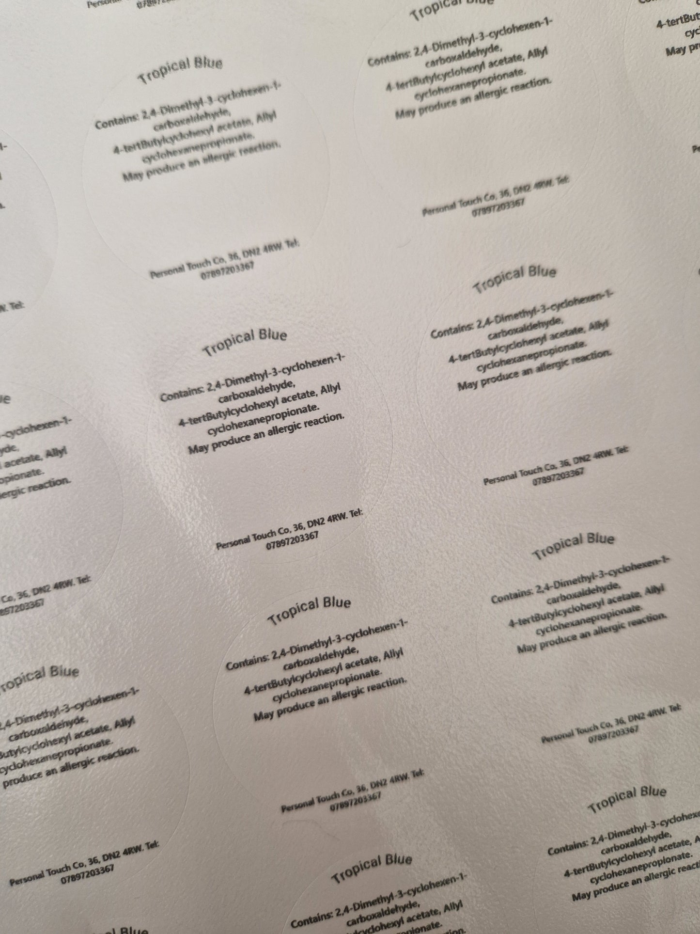 CLP stickers 40mm circle