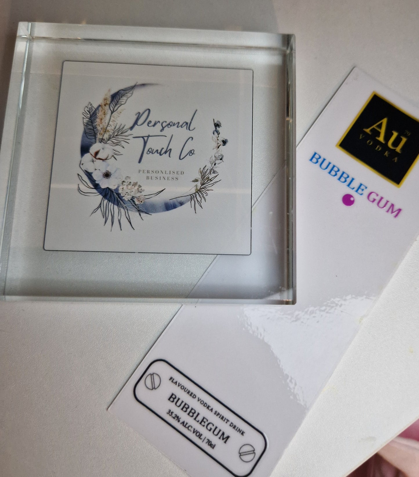 AU BUBBLE GUM UV DTF