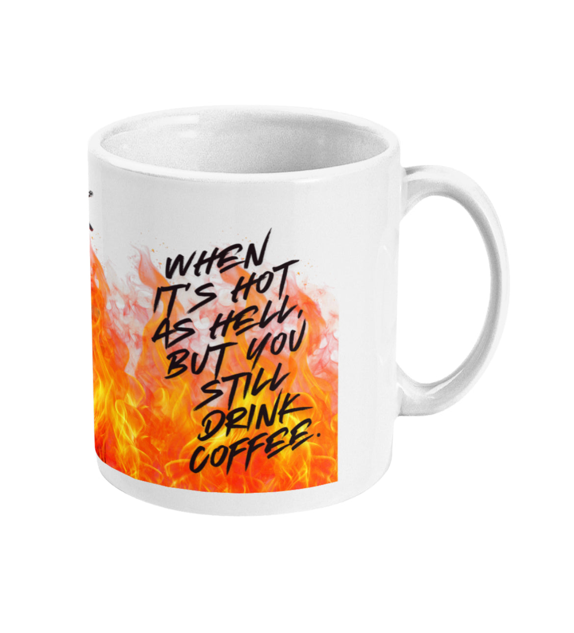 When it’s hot as hell but you still drink coffee