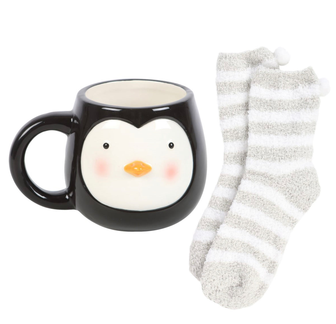 PENGUIN MUG AND SOCKS SET