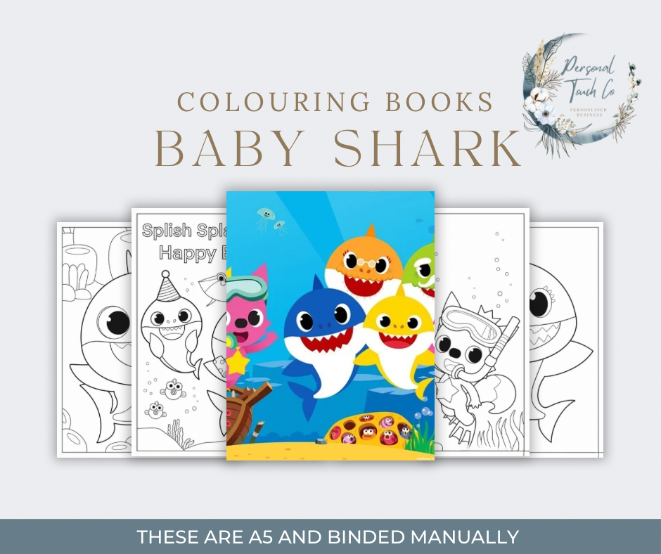 Baby shark colouring book