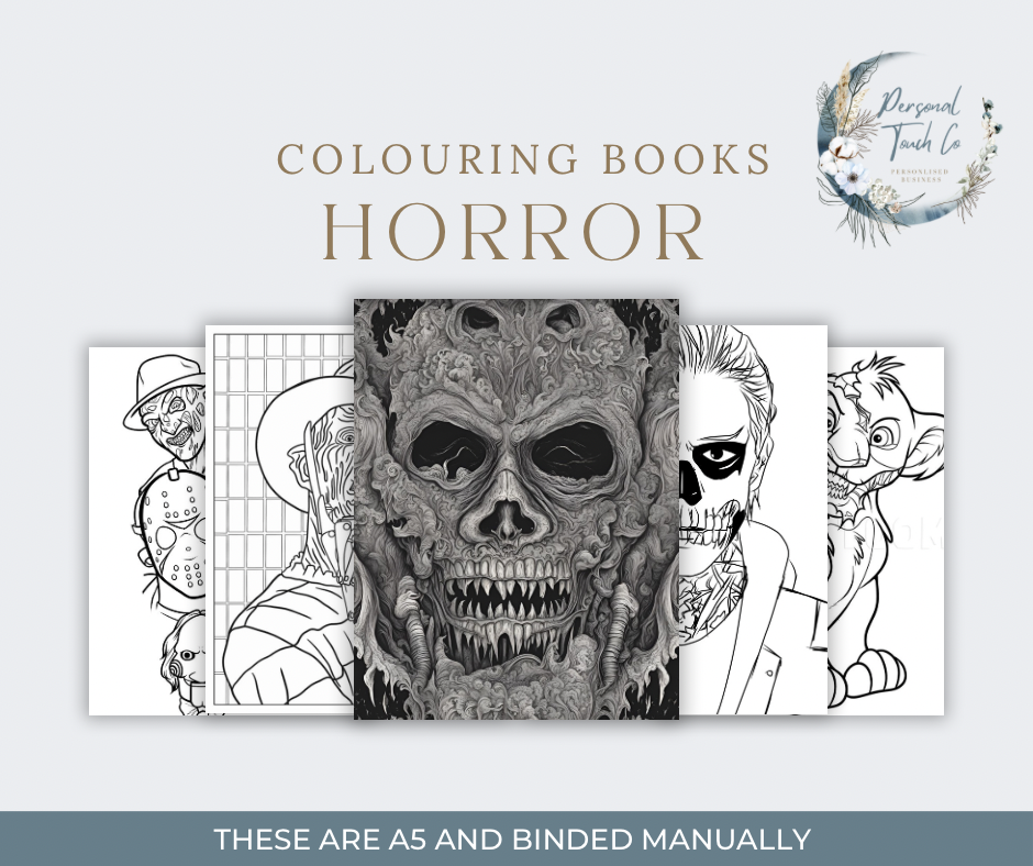 Horror colouring book