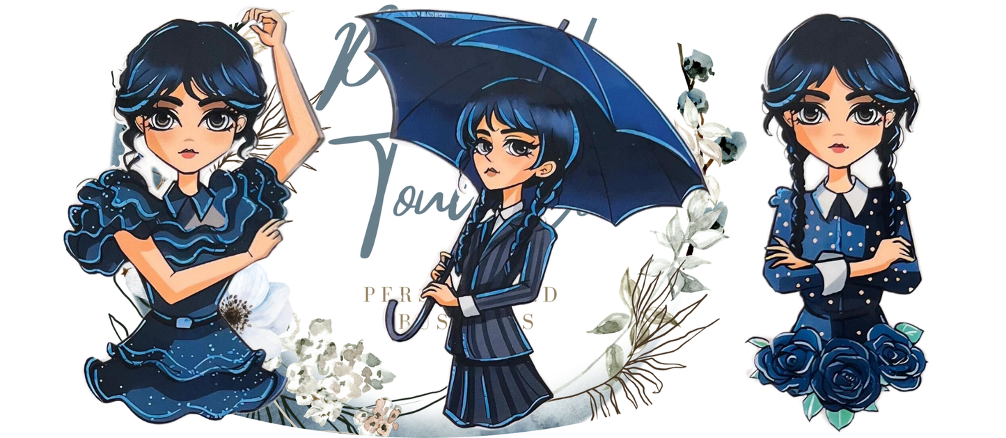 Wednesday Addams uv dtf