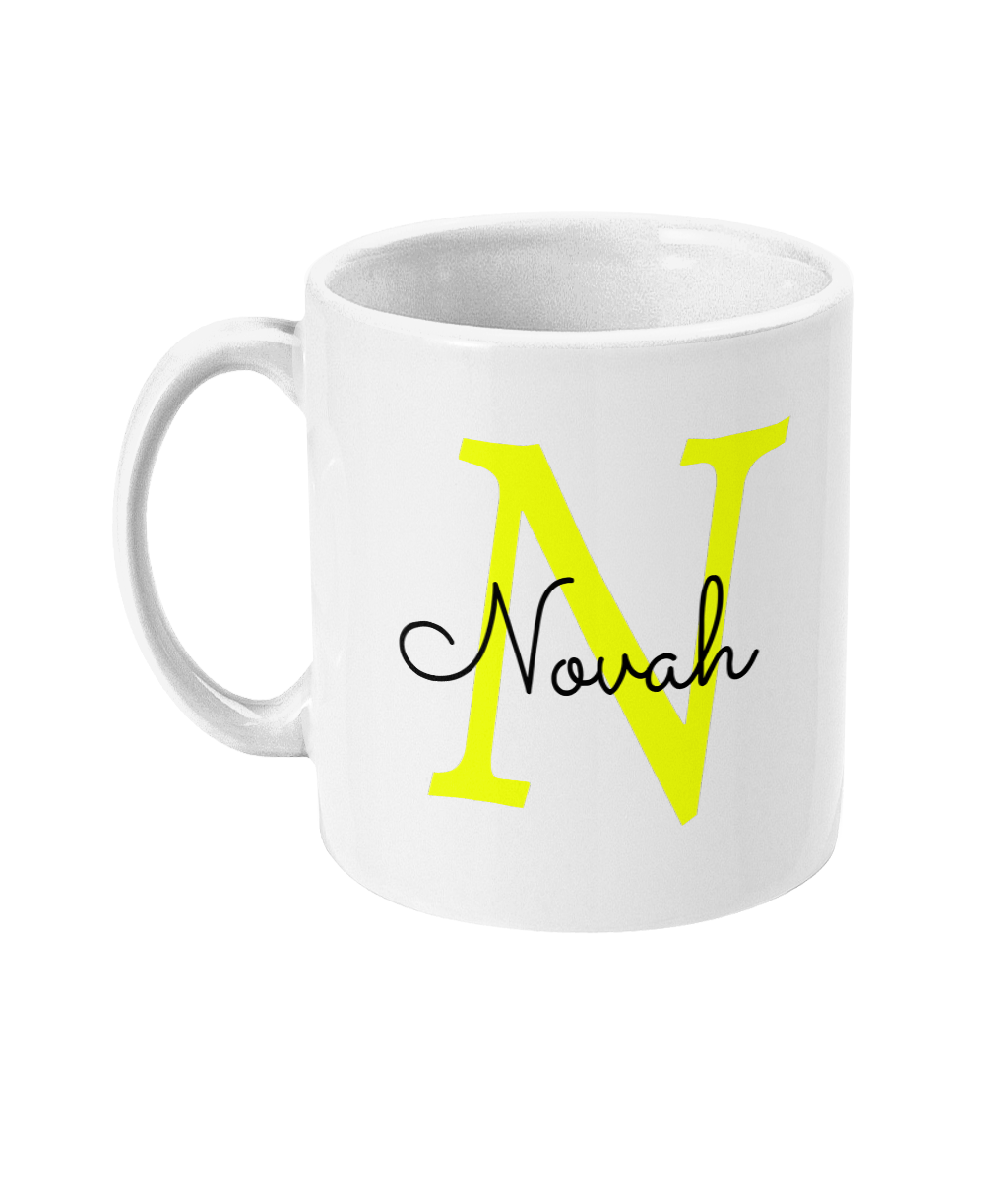 Initial and name mug
