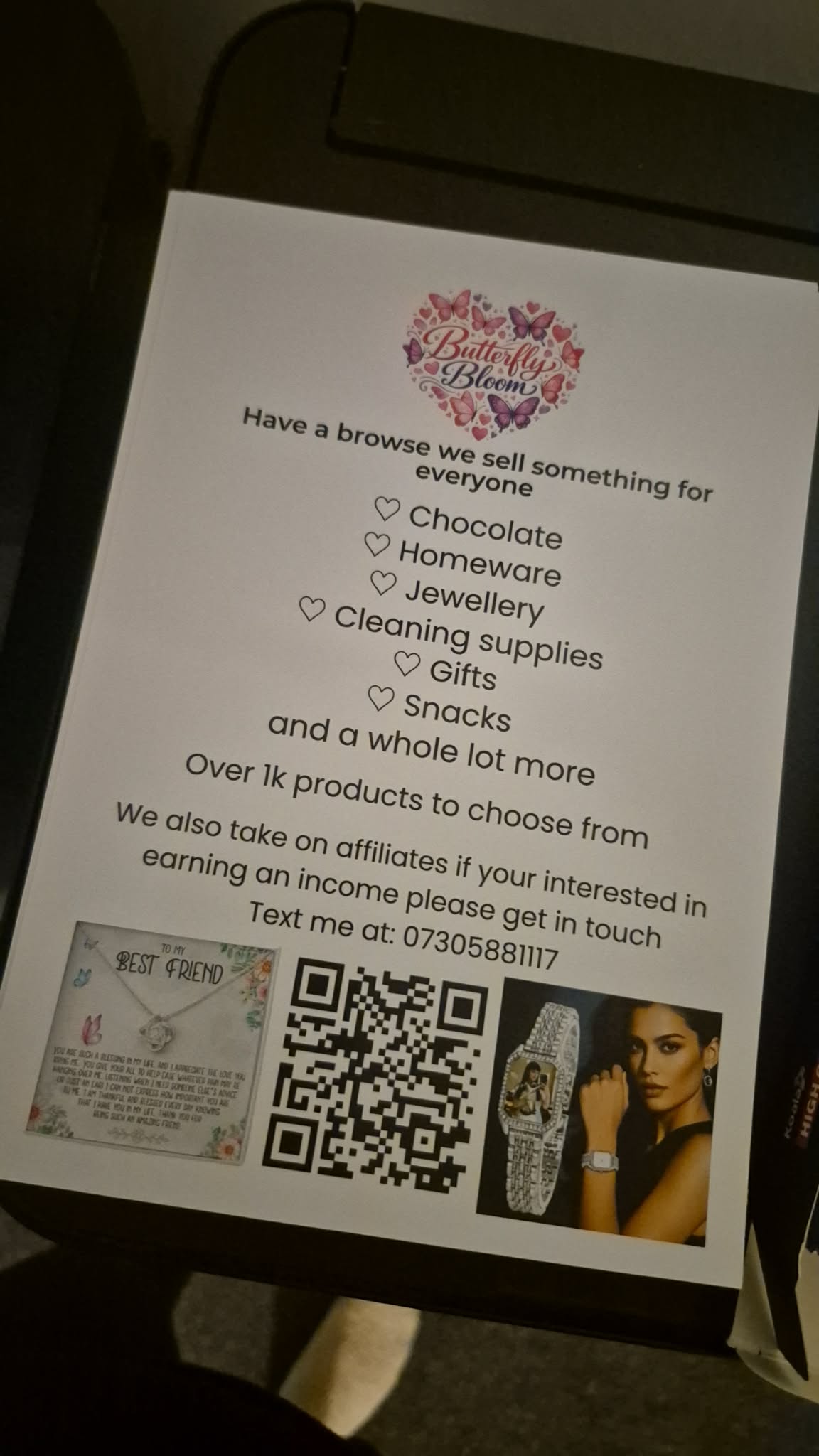 Custom A5 glossy single sided flyer