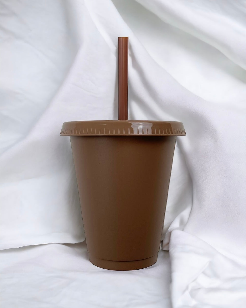 16OZ DARK BROWN SOLID COLOUR CUP