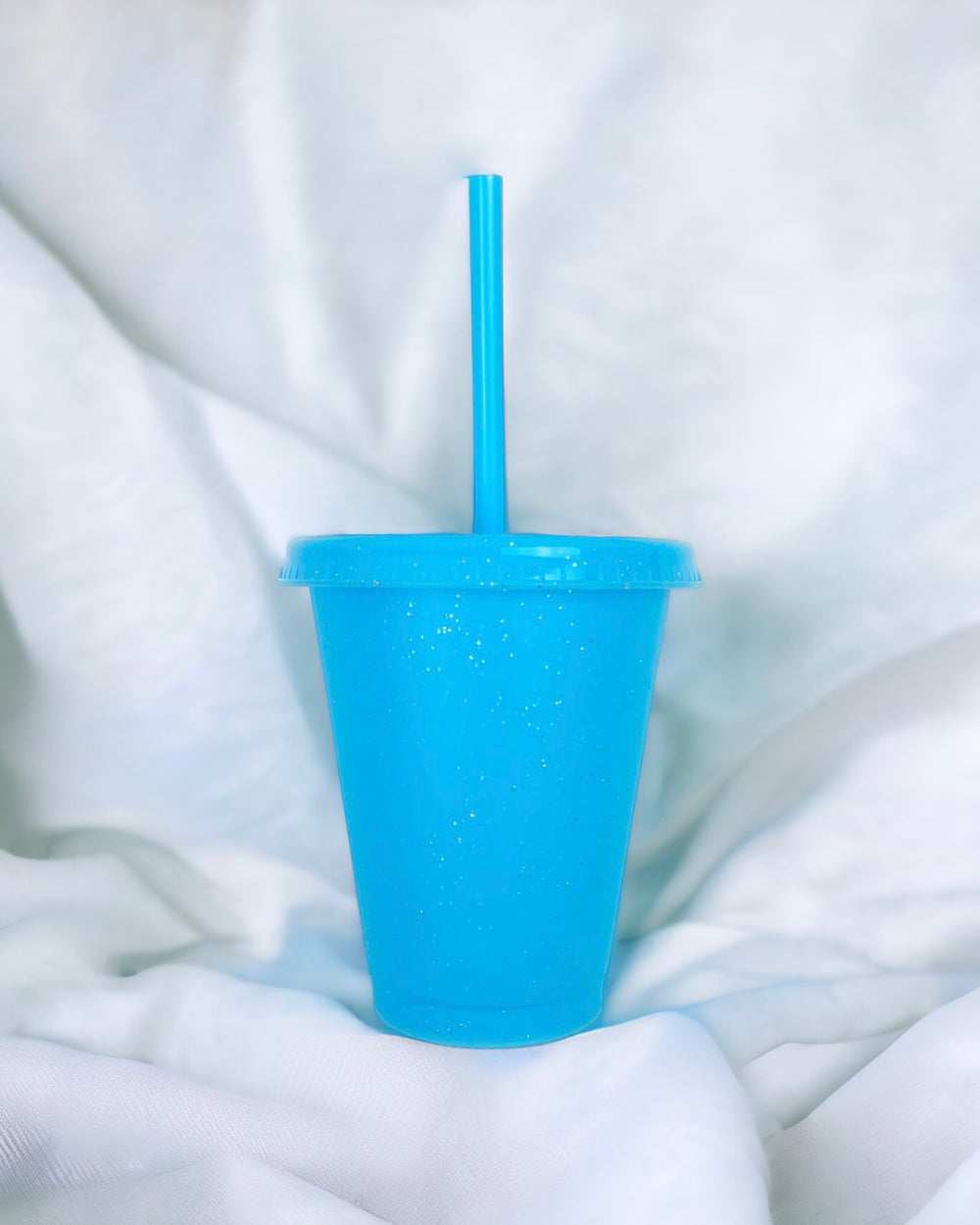 16OZ BLUE GLITTER COLD CUP