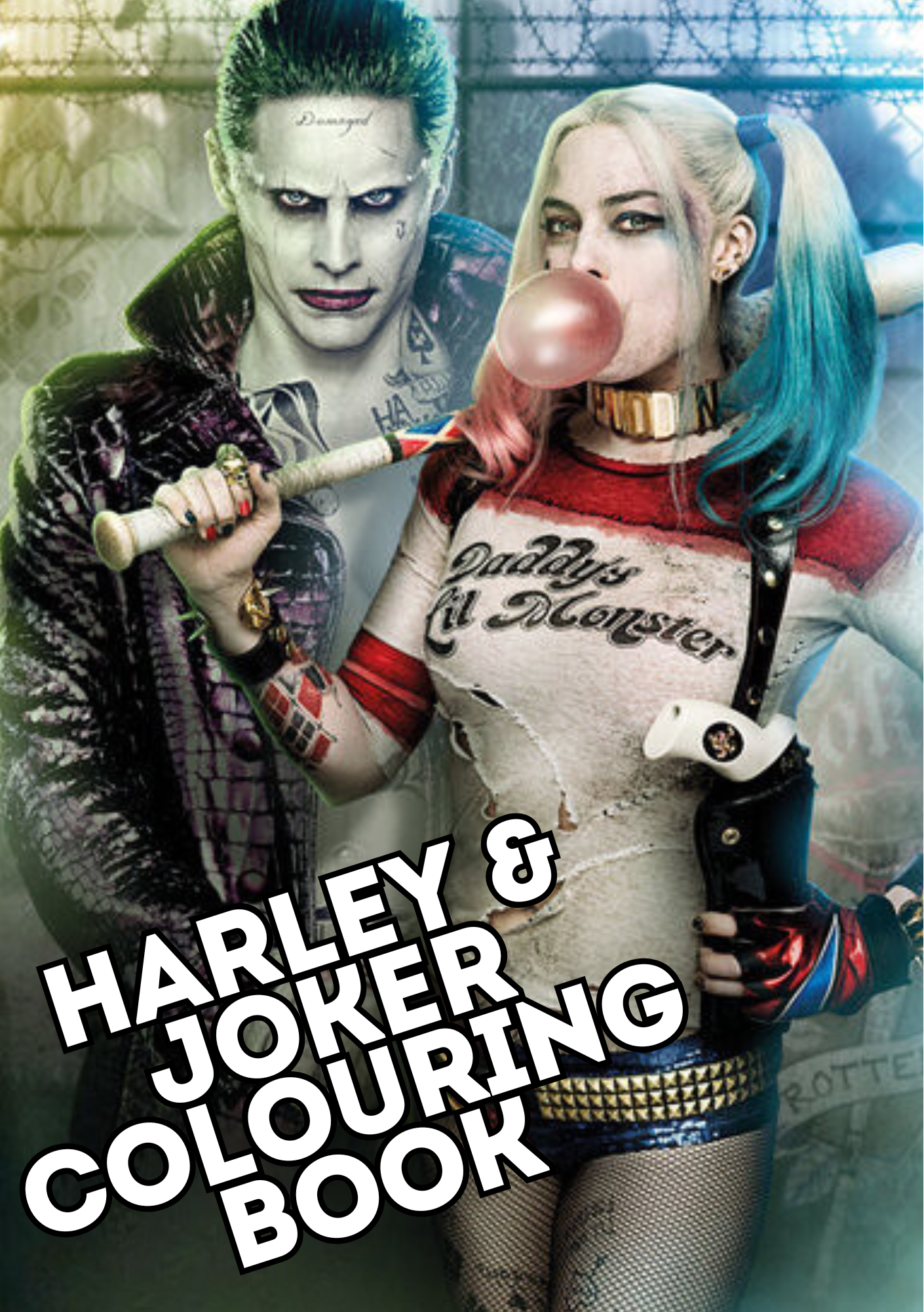 Harley & Joker colouring book
