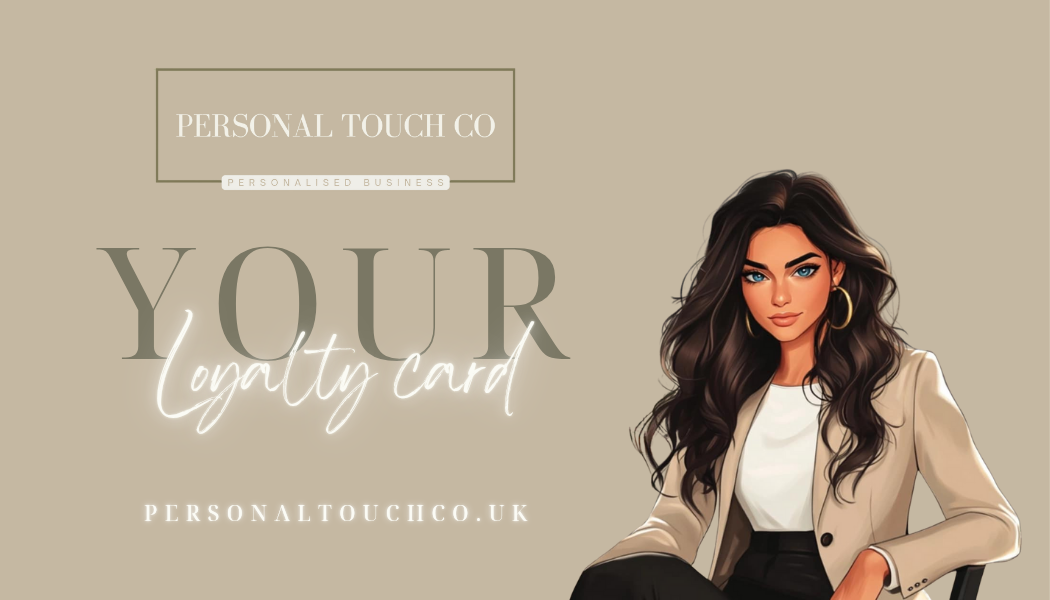Custom loyalty card - Double sided- square corners.