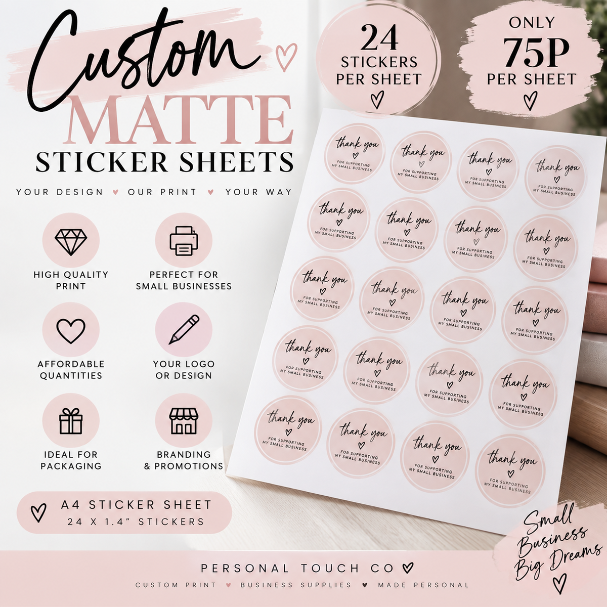 Custom Matte Sticker Sheet