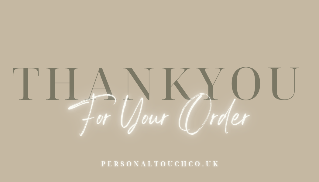 Custom Thankyou card - single sided - squared corners.