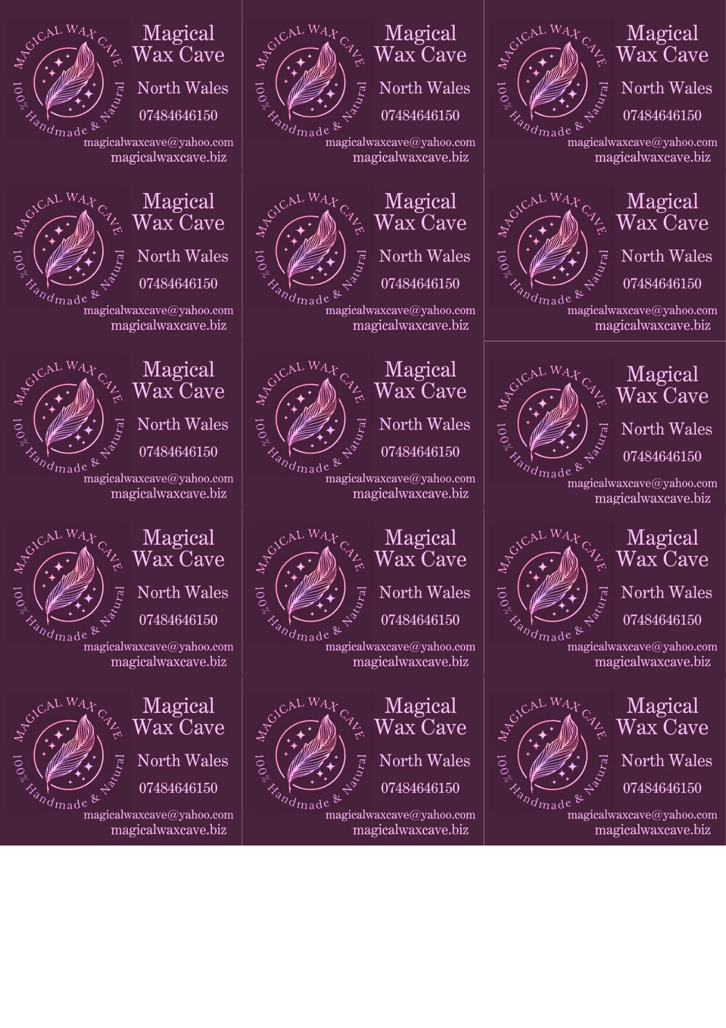 Custom address stickers