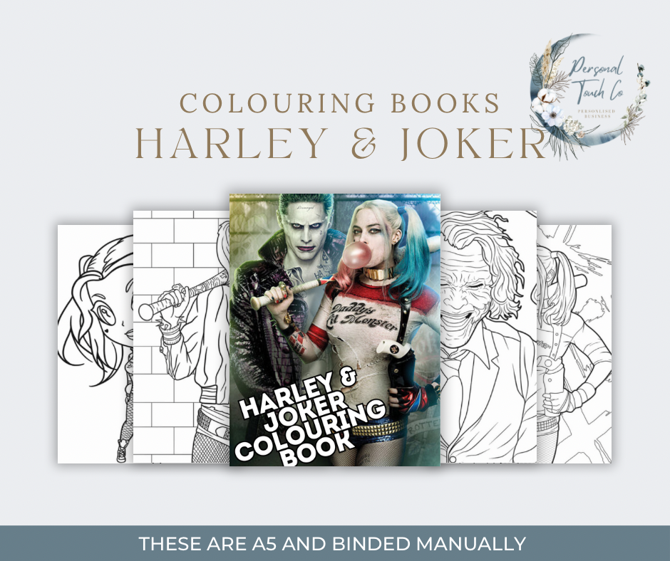 Harley & joker colouring book