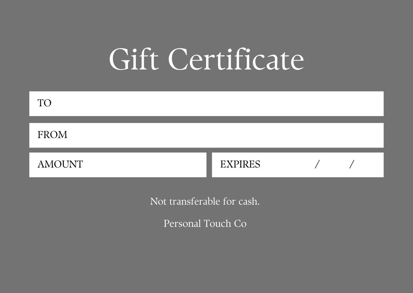 Gift card