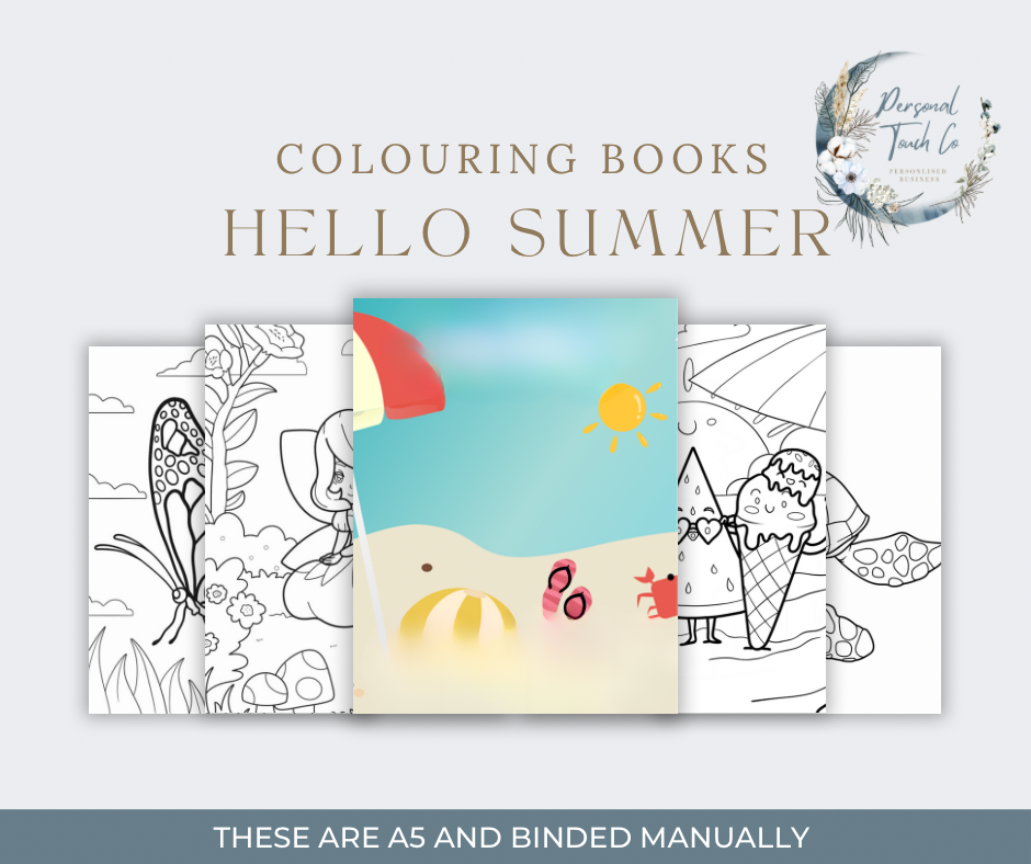 Hello summer colouring book
