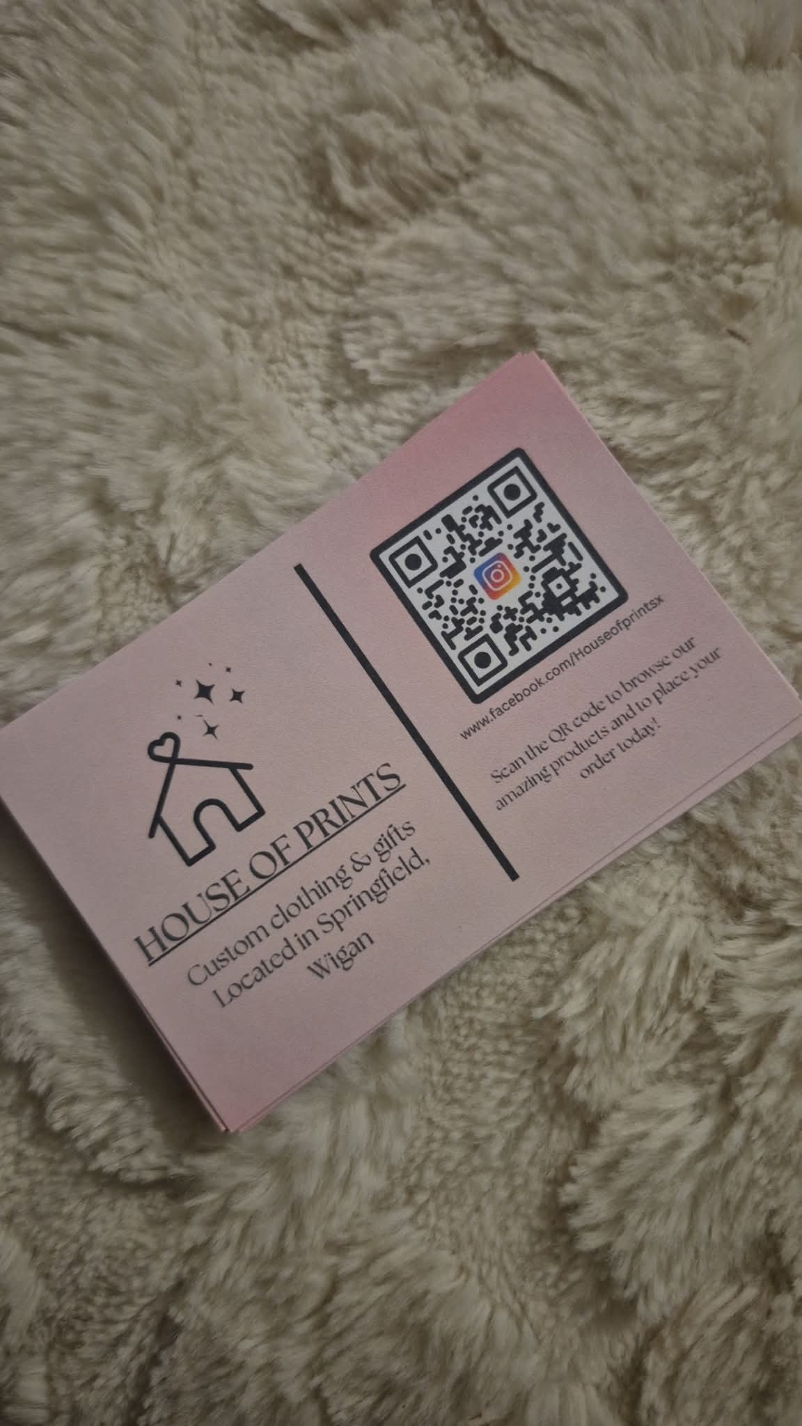 Custom double-sided business cards