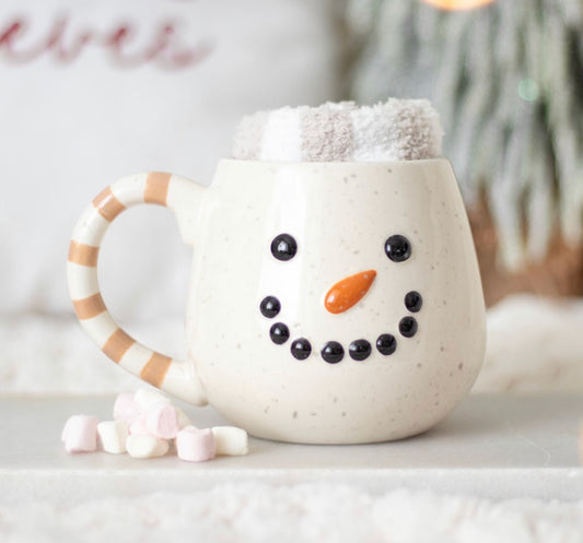 SNOWMAN MUG AND SOCKS SET