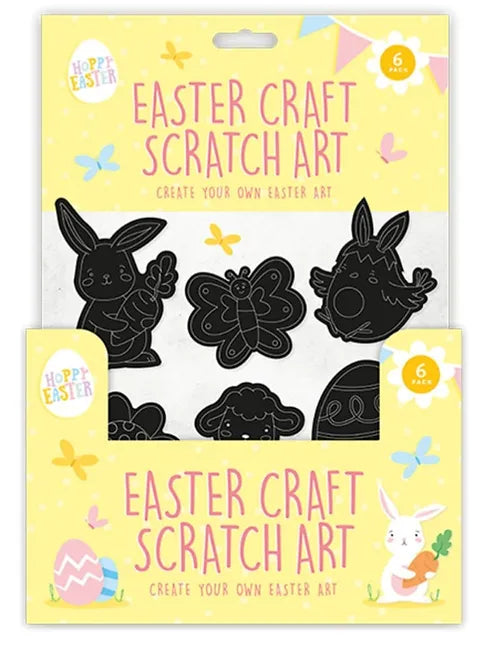 Easter craft scratch art