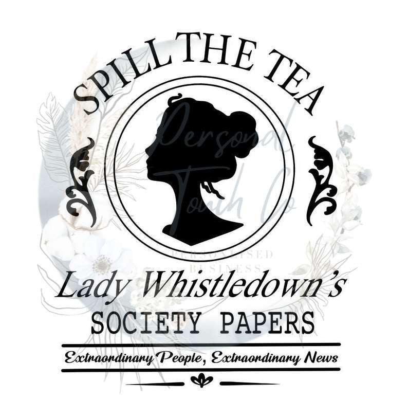 Spill the tea uv dtf transfer