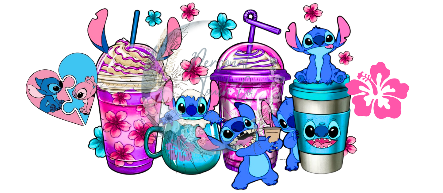 Coffee stitch uv dtf