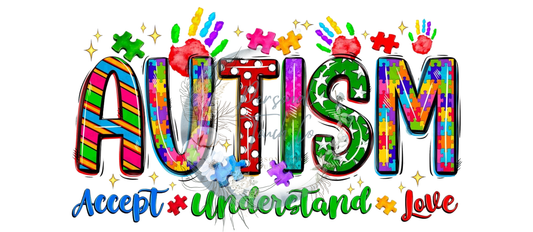 Autism uv dtf