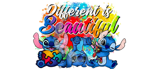 Different is beautiful uv dtf