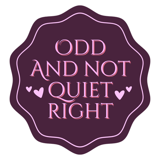 Odd And not quiet right stickers - 1 sheet