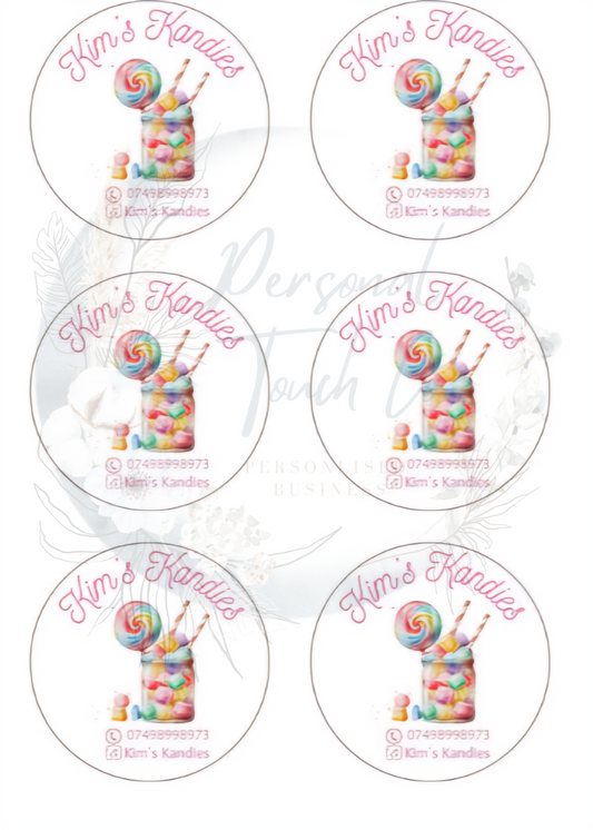 Logo stickers - 2.5 -1 sheet