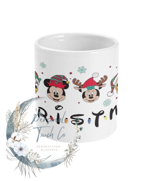 C•H•R•I•S•T•M•A•S mickey mug