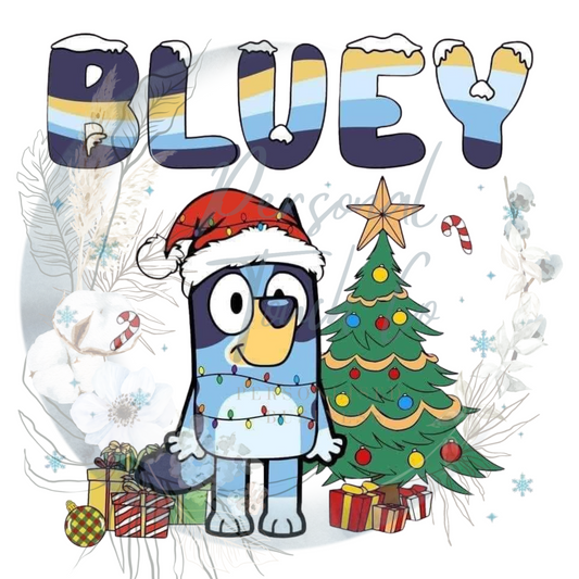 Bluey Christmas  DTF 20cm