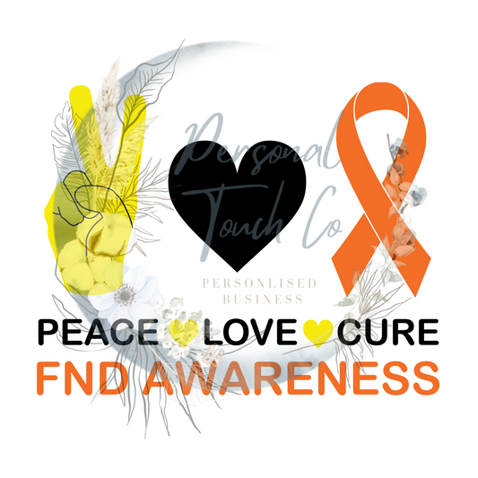 Peace love cure FND awareness - DTF
