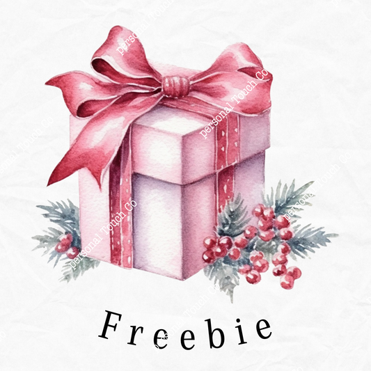 Pink present sticker 1 sheet