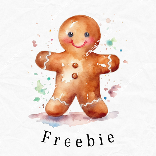 Gingerbread man sticker 1 sheet