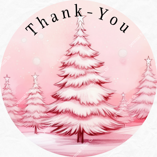 Pink tree design 1 sticker 1 sheet
