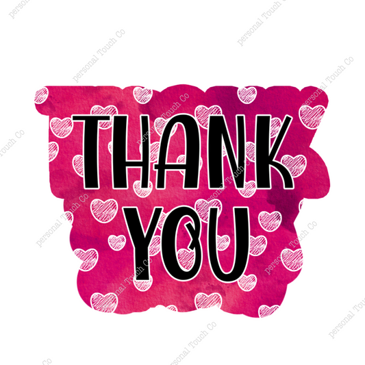 Thankyou hearts 1 sheet