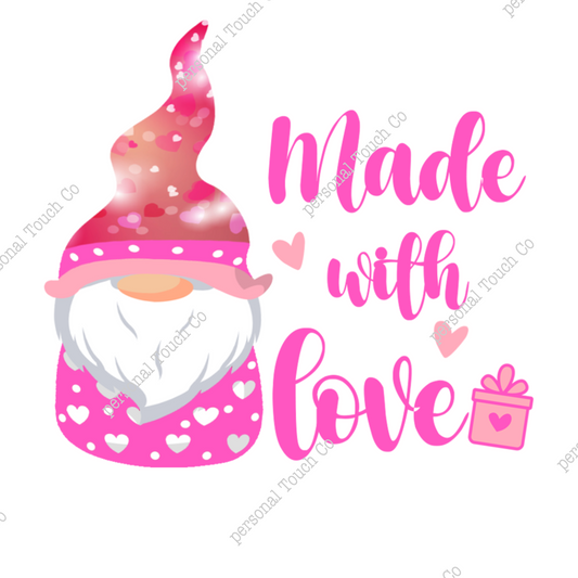 Made with love sticker 1 sheet