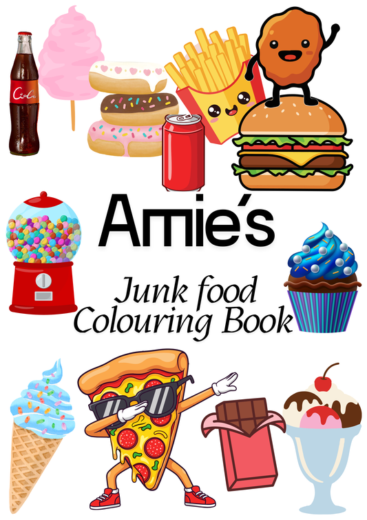Junk Food colouring book