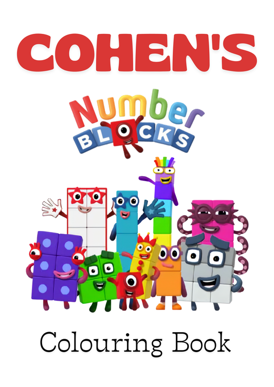 Number Blocks Colouring book