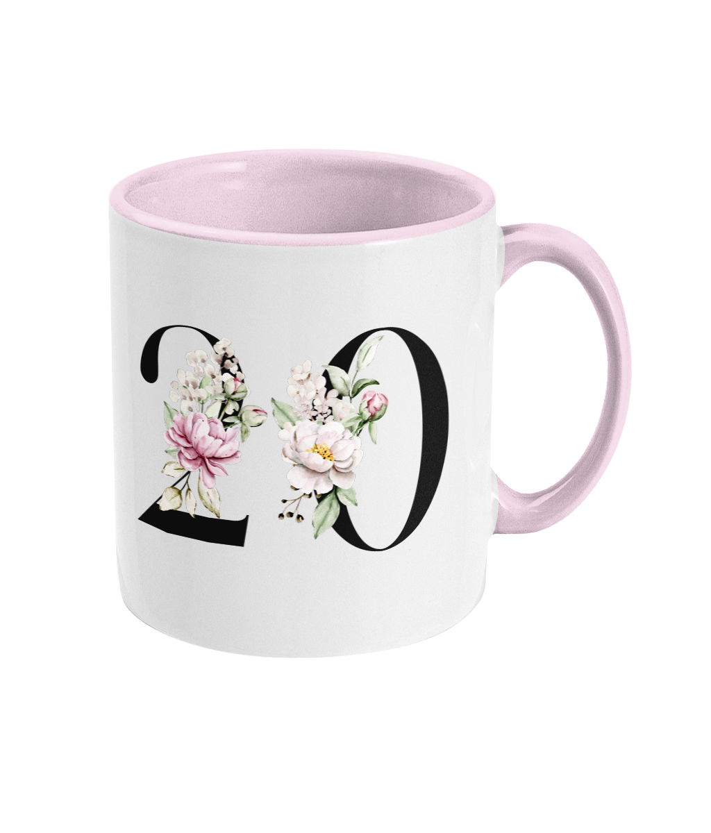 Birthday age mugs