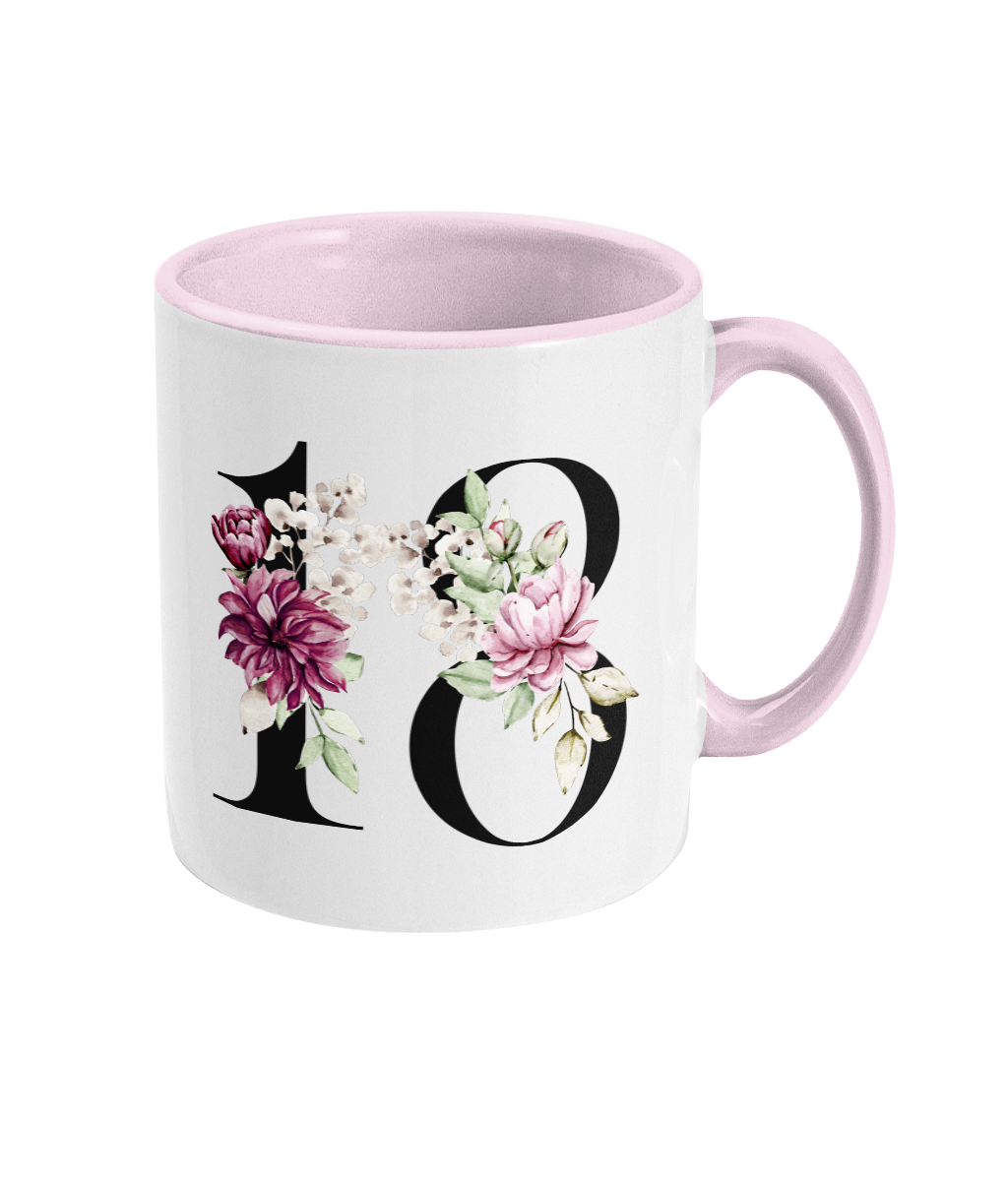 Birthday age mugs