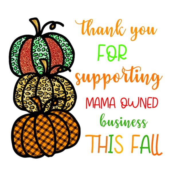 Fall packaging stickers Set 1