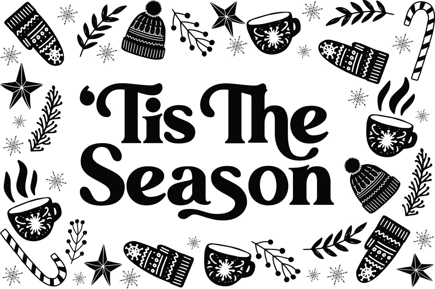 Christmas thermal stickers