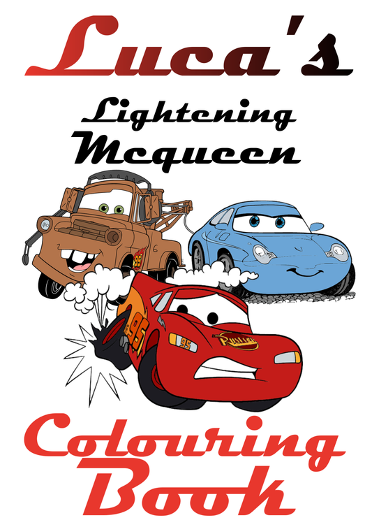 Lightening McQueen colouring book