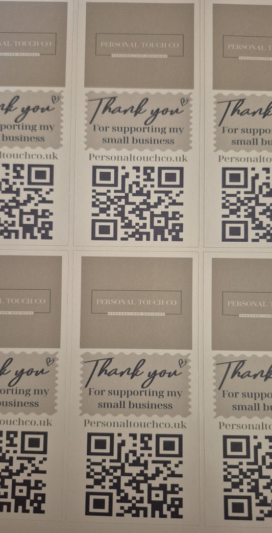 Custom Box Seal Stickers 1 sheet