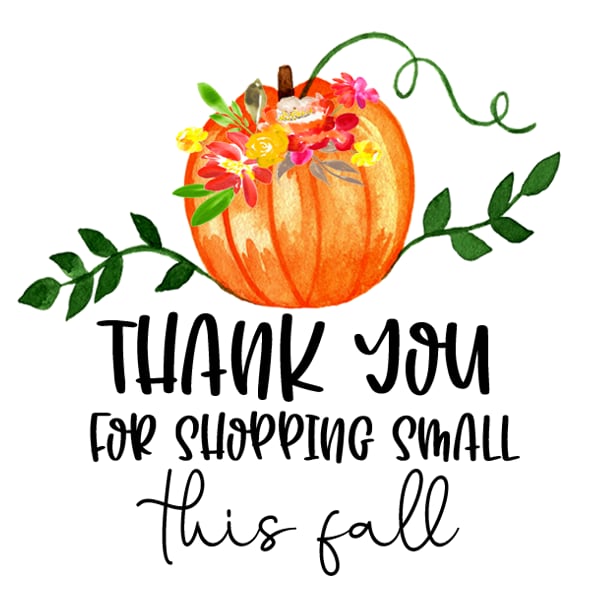 Fall packaging stickers Set 1