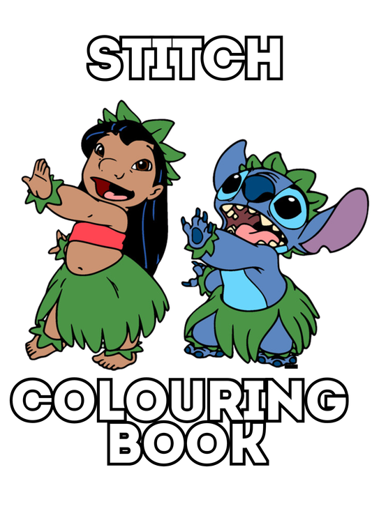 Stitch colouring book