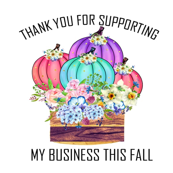 Fall packaging stickers Set 1