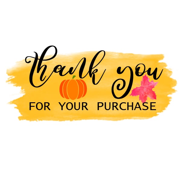 Fall packaging stickers Set 1