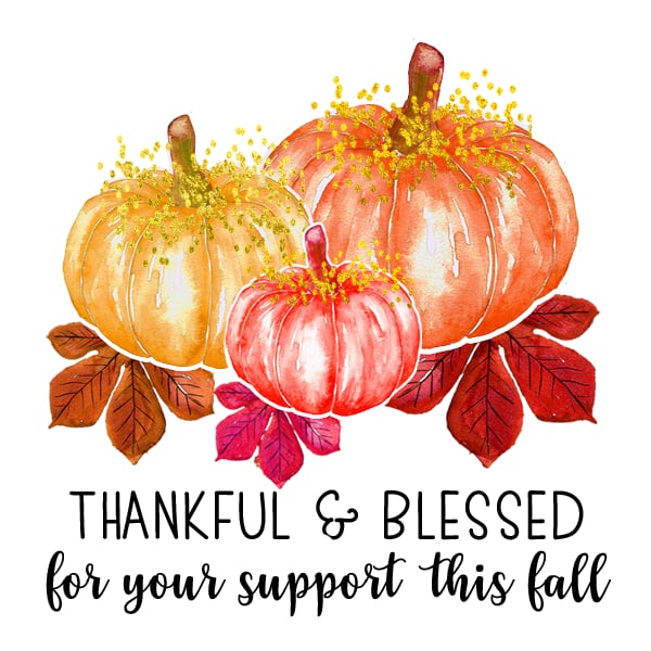 Fall packaging stickers Set 1