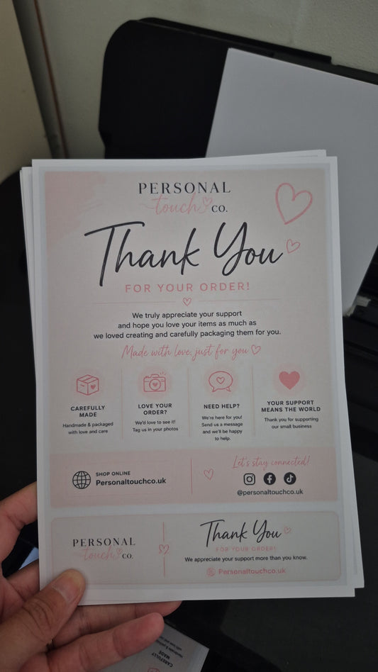 A5 card flyers